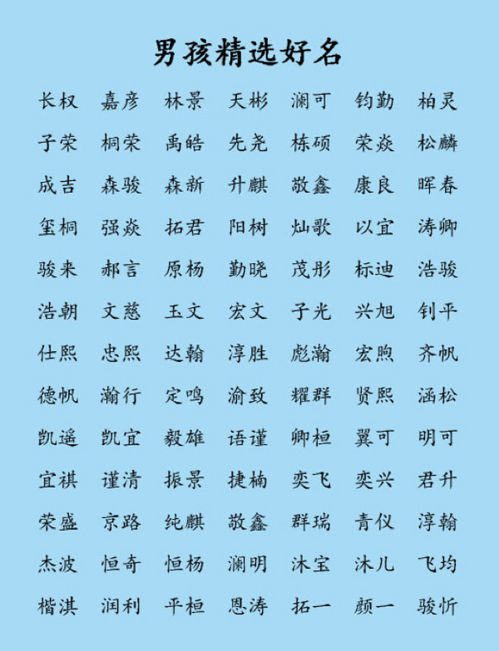 11画男孩的名字图片