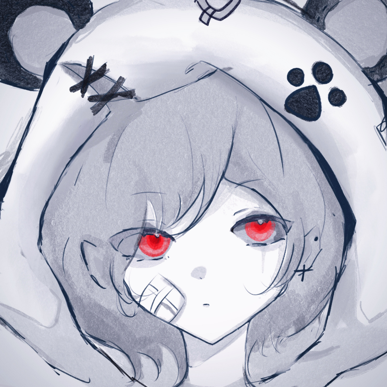 失心熊拟人      突然感觉自己的画风好普