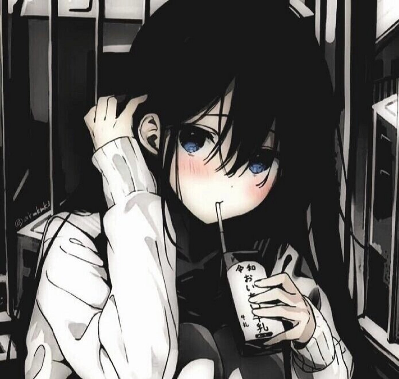 动漫女生头像 黑发(二)   黑发