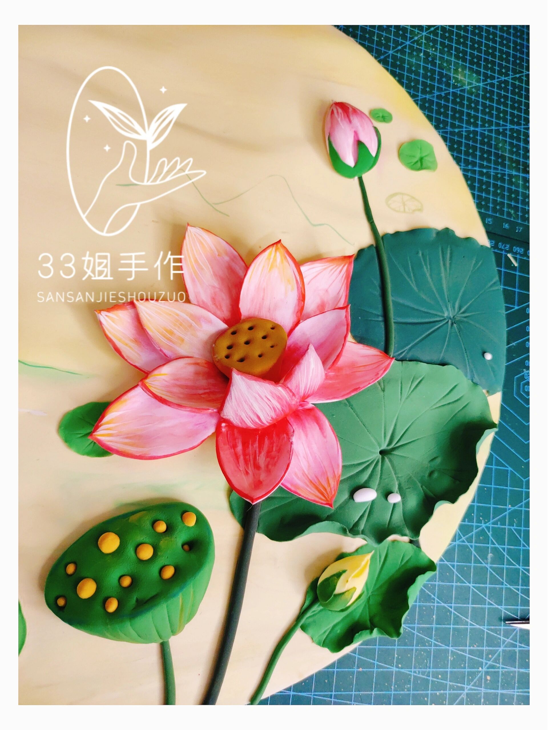24节气 | 国风夏至粘土浮雕画手工