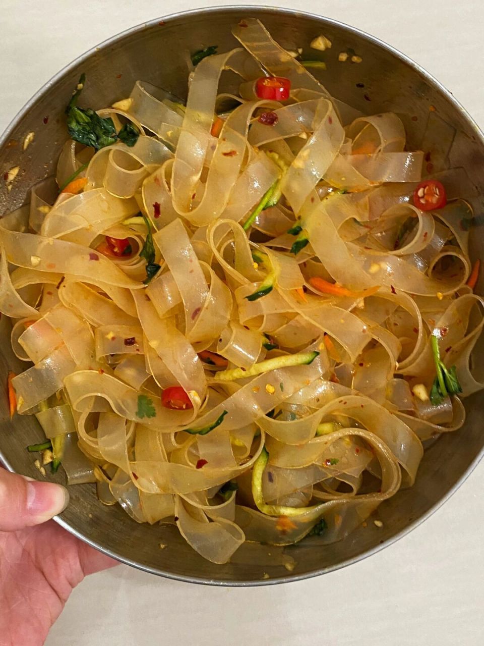 谁懂啊 6015水晶凉皮!这样拌巨巨巨好吃!