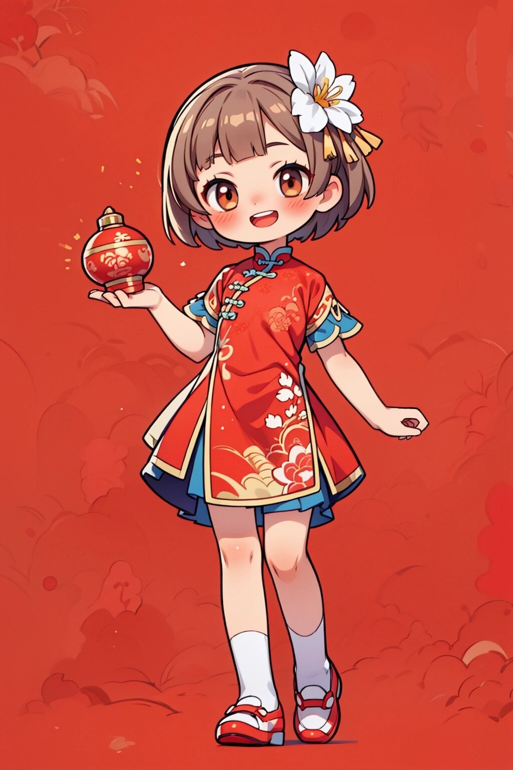 动漫素材|不同风格的新年女生