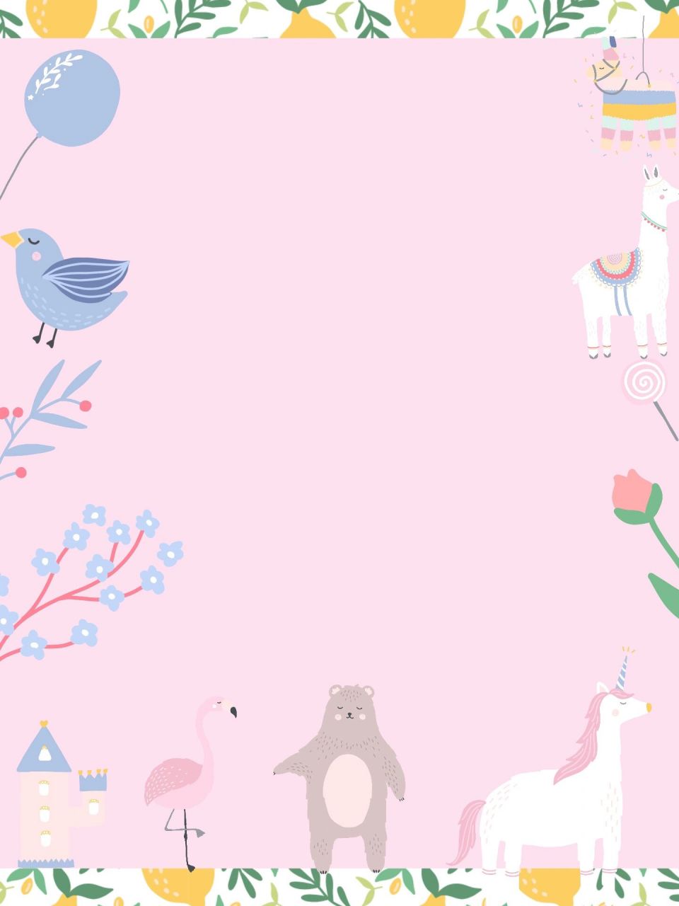 春天背景图|幼儿园粉色背景图|晒娃底图 春天来啦～给大家分享一组