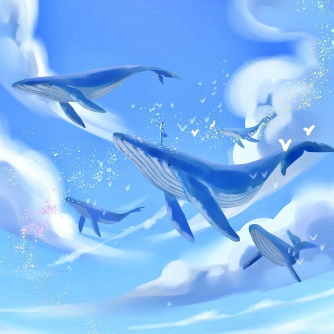 鲸鱼梦幻头像图片