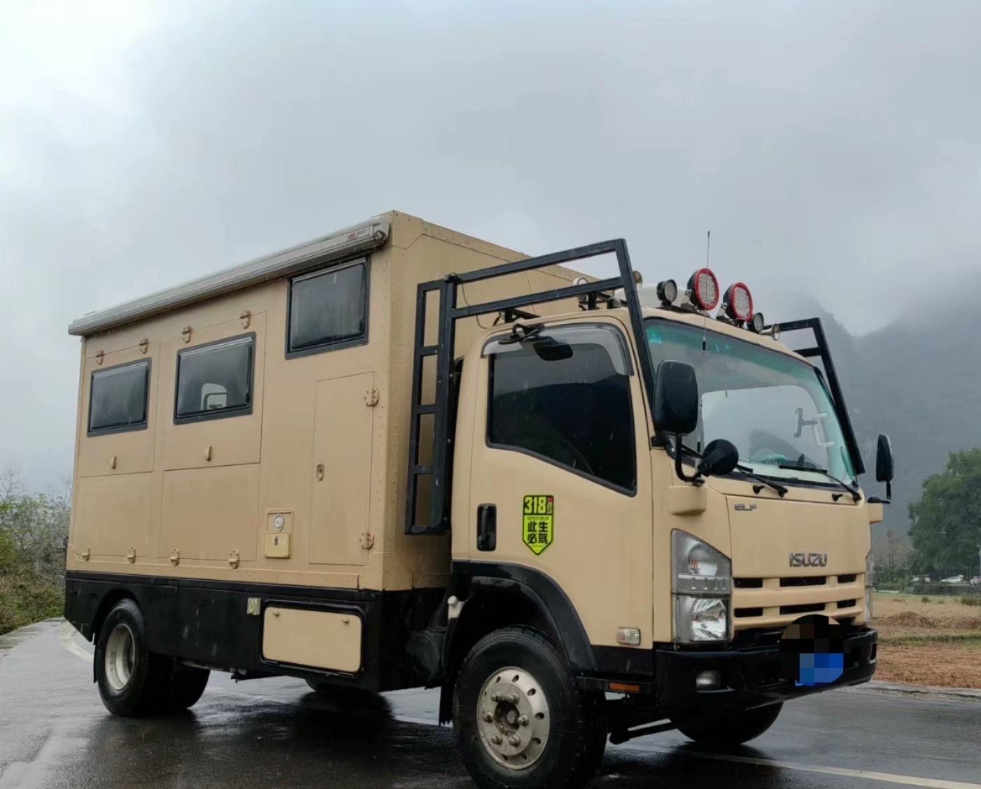 房车五十铃轻卡四驱越野房车新款江西五十铃房车图片庆铃五十铃700p