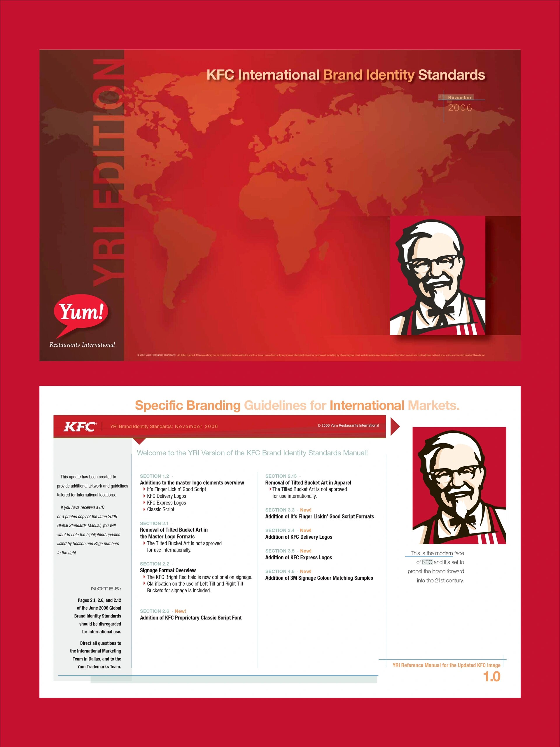 一下世界第二大速食及最大炸鸡连锁企业——肯德基品牌vi手册规范设计