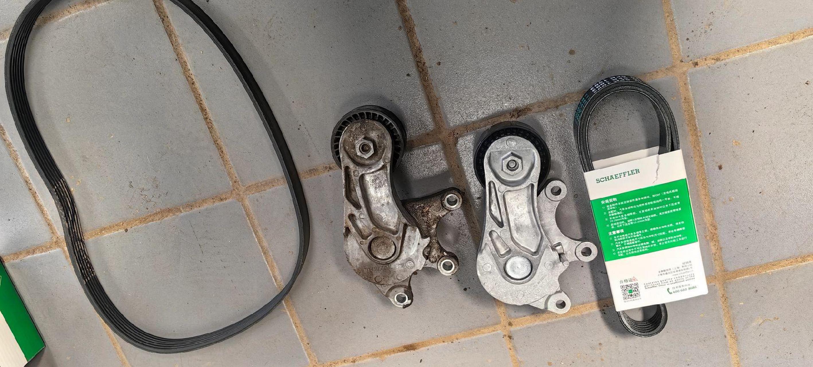 宝马5系f18发动机异响,更换皮带组件完美解决