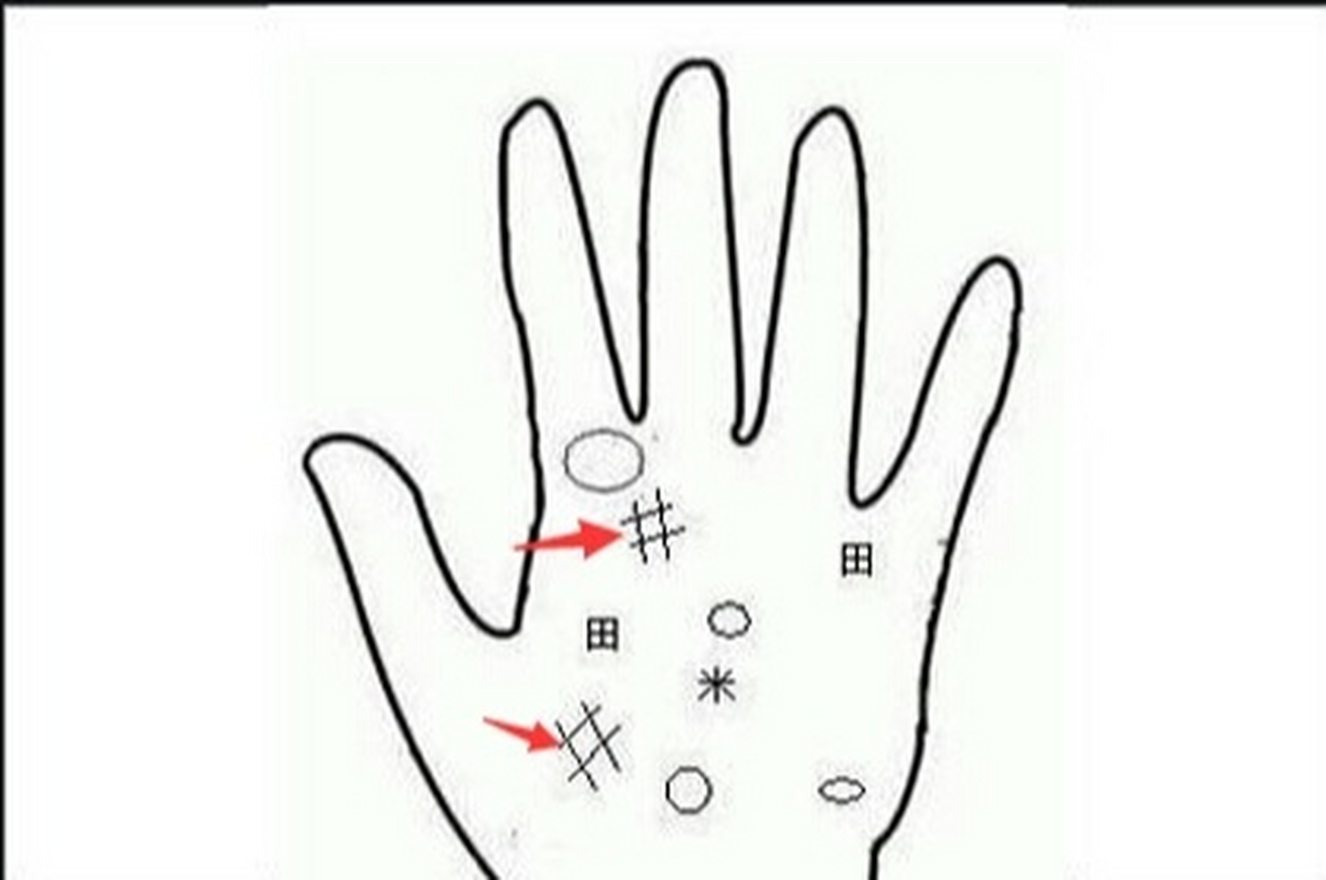 男人手有此纹"车房不用愁"天生就是富贵 672,手掌上出现井字形的