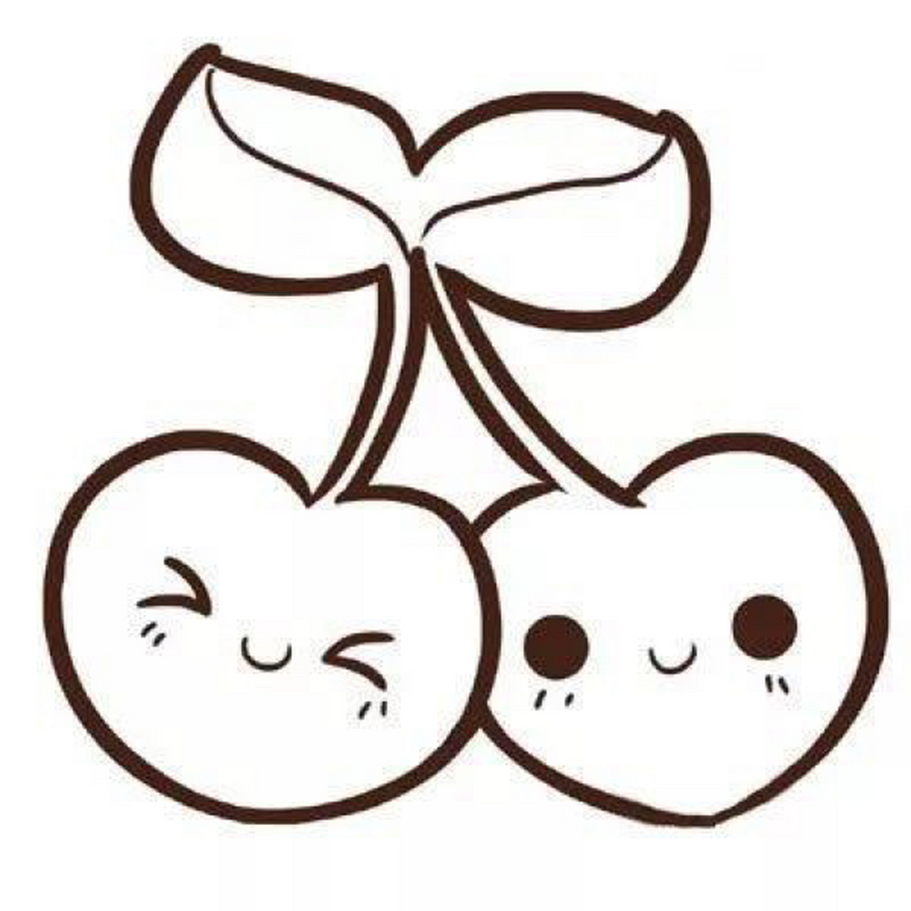今天小森就来教大家卡通樱桃简笔画的画法吧.