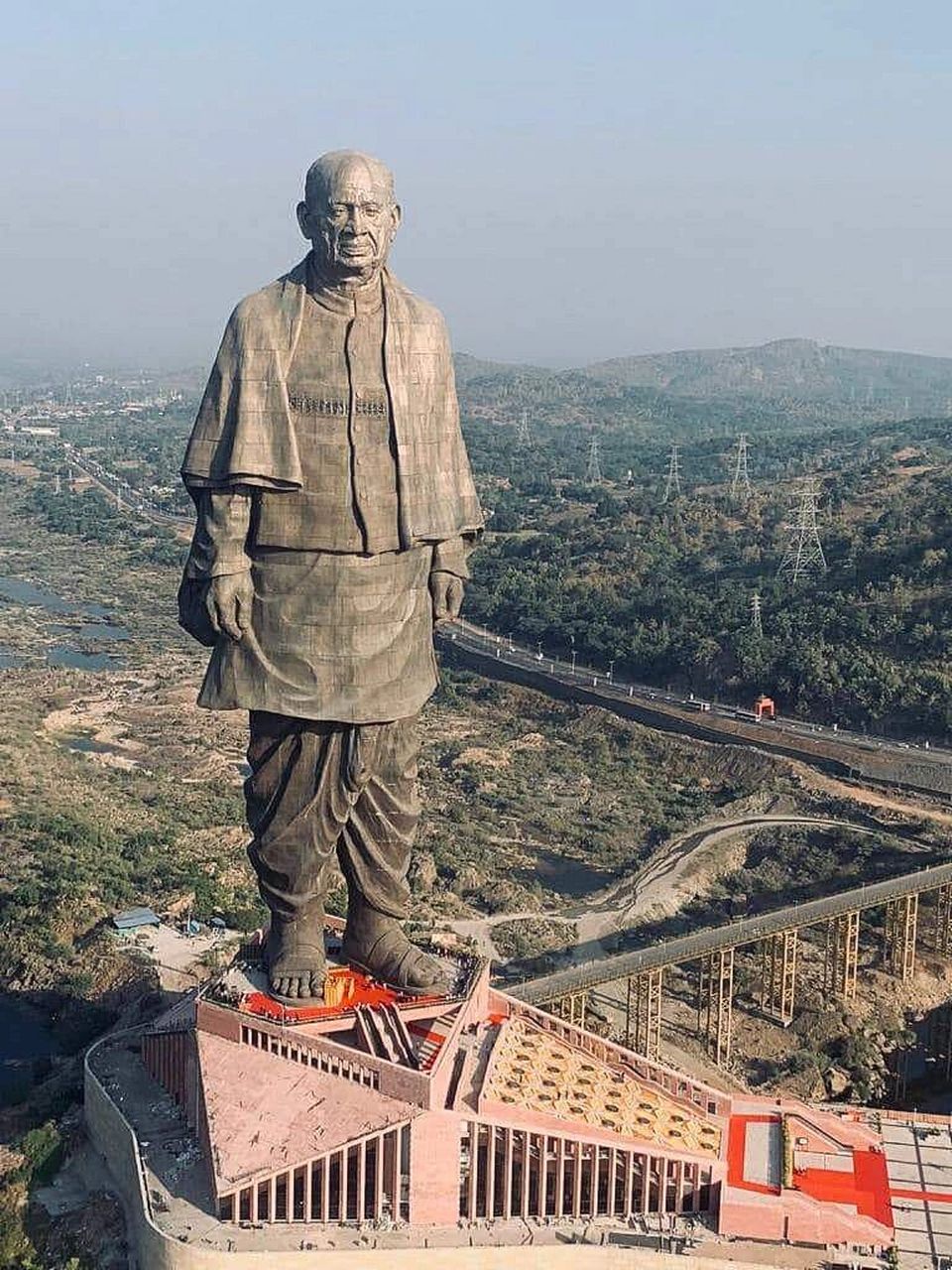 全球最高雕像:高达182米的团结之父雕像 团结雕像(statue of unity)