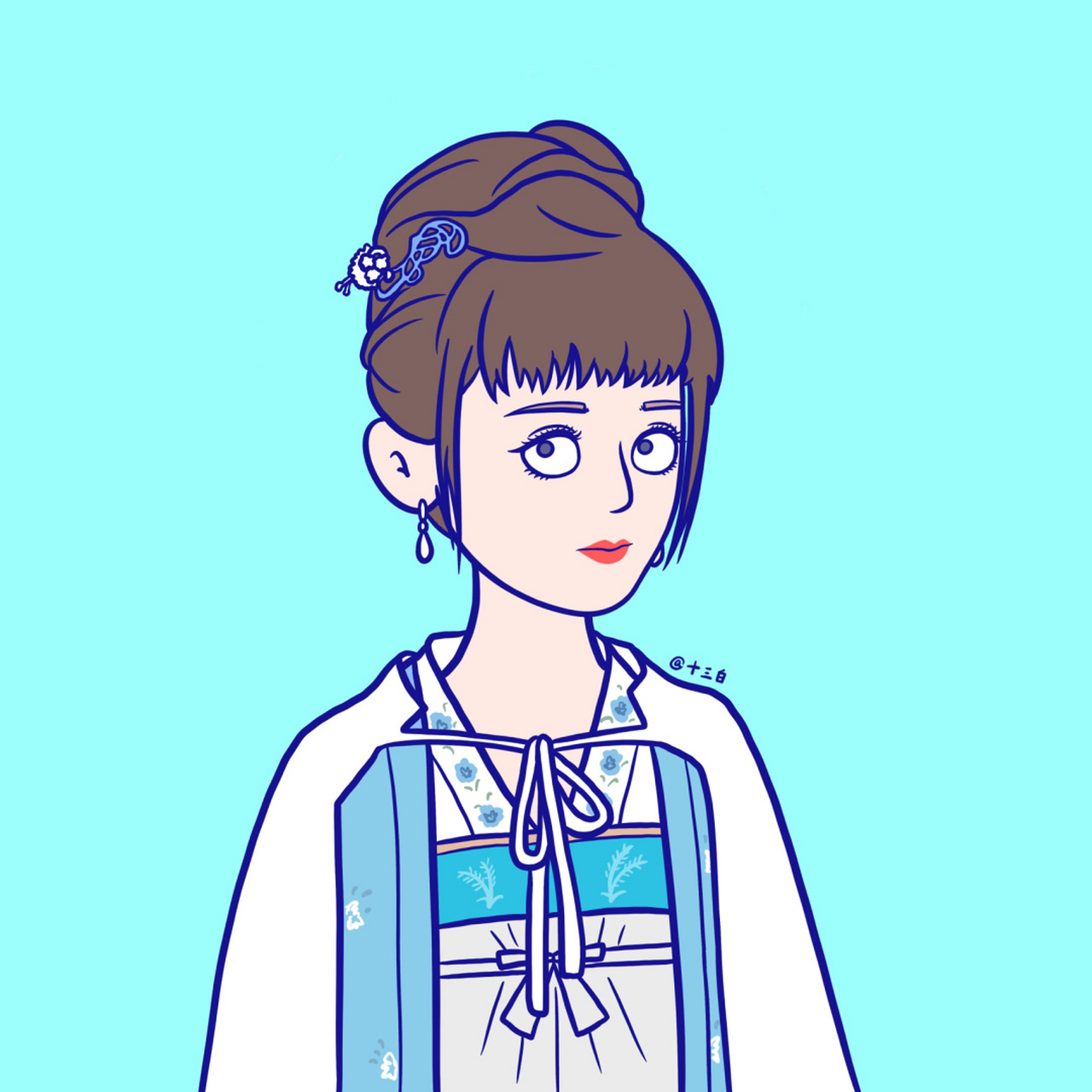 知否男女主角漫画头像手绘插画 非完整版 知否知否应是绿肥红瘦 我一