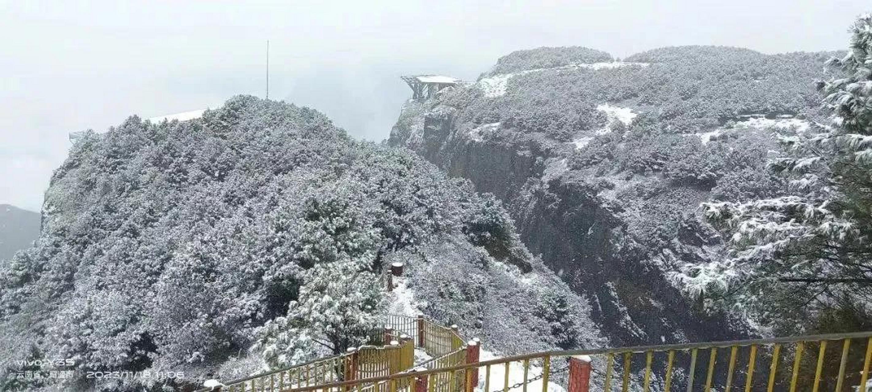 云南昭通大山包下雪了雪后最美家乡 雪后风光 春城昆明的冬日 冬天