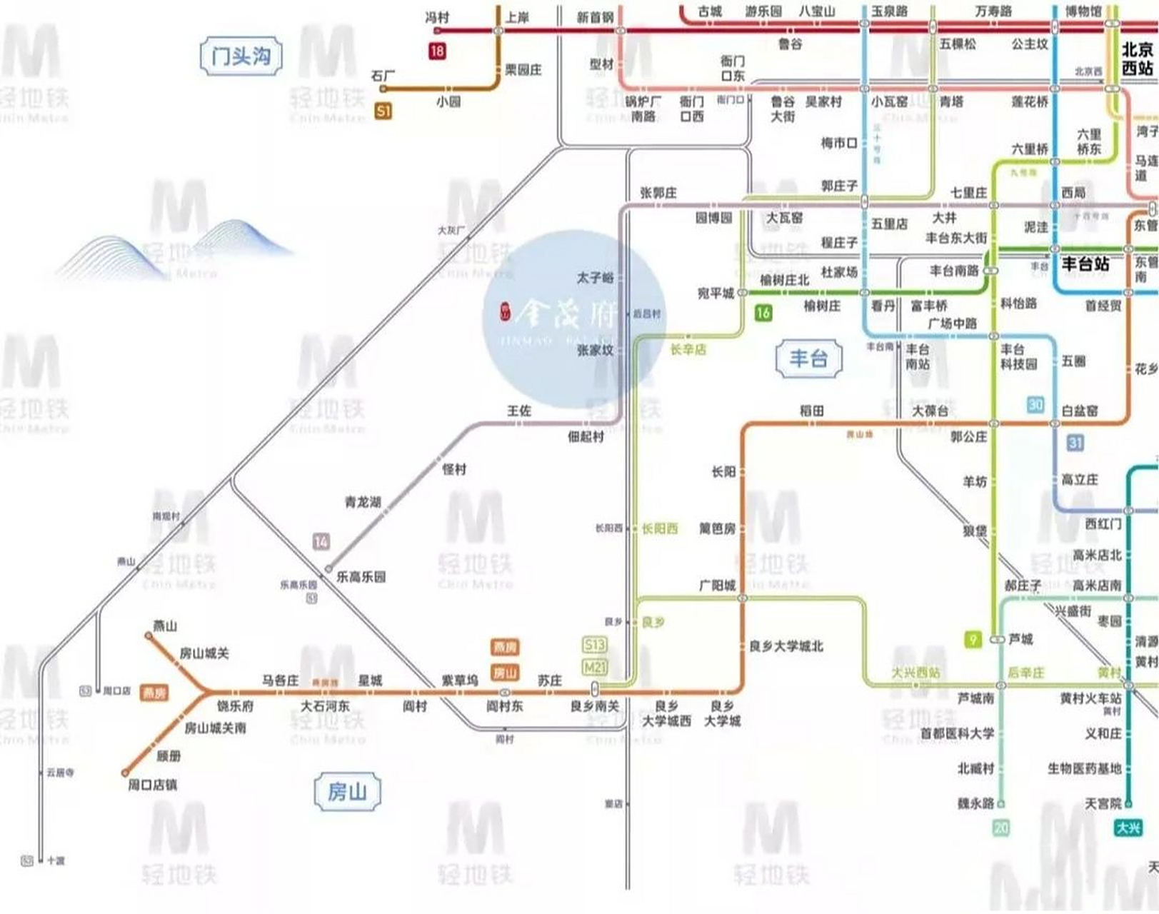 北京地铁14号线西延计划,它来了!