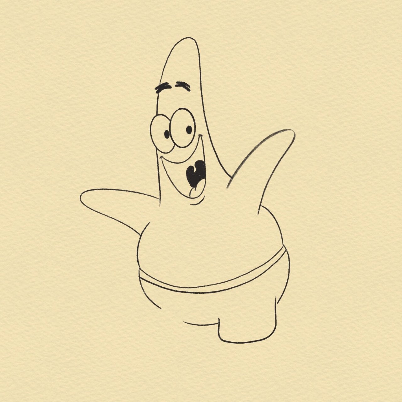 97简笔画|派大星(内附步骤图) 61 希望你在每个年龄阶段,都有乘风