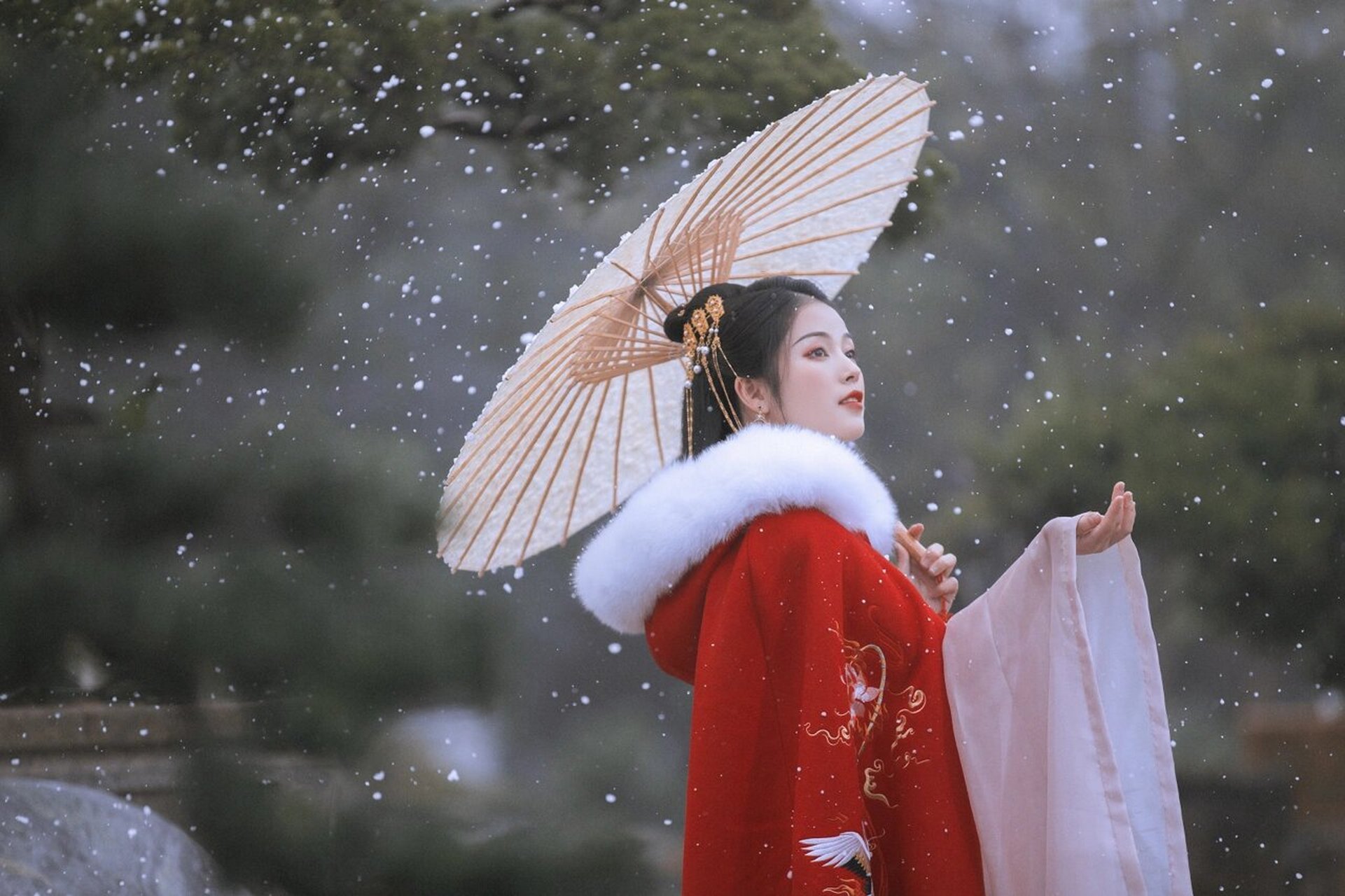 宝藏6015精致女孩都在打卡的雪景7615古风写真 想拍古风雪景