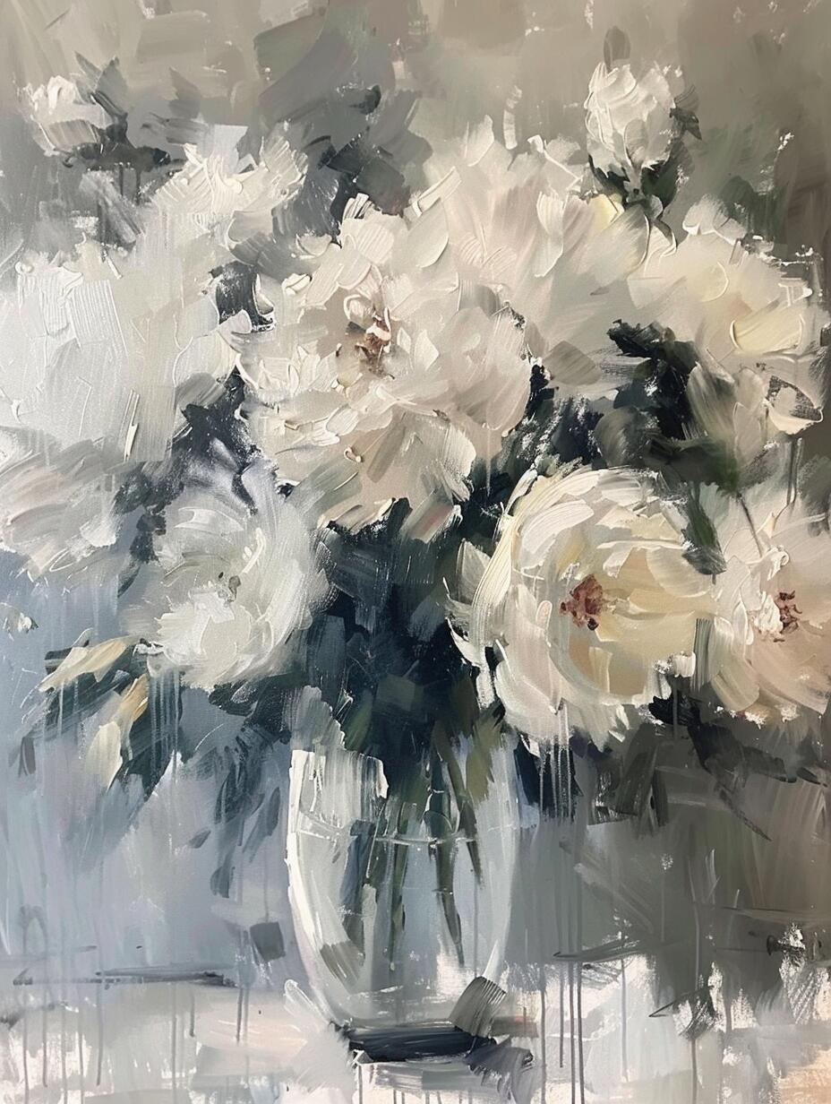 ai油画|静物瓶花