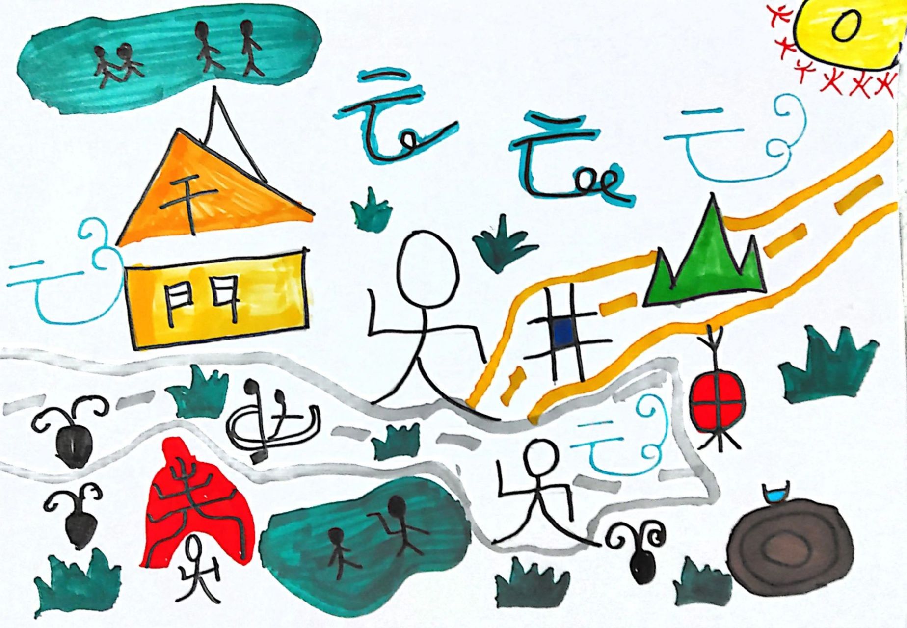 小学美术,三年级上《有趣的图形》优秀作品 优秀作品分享