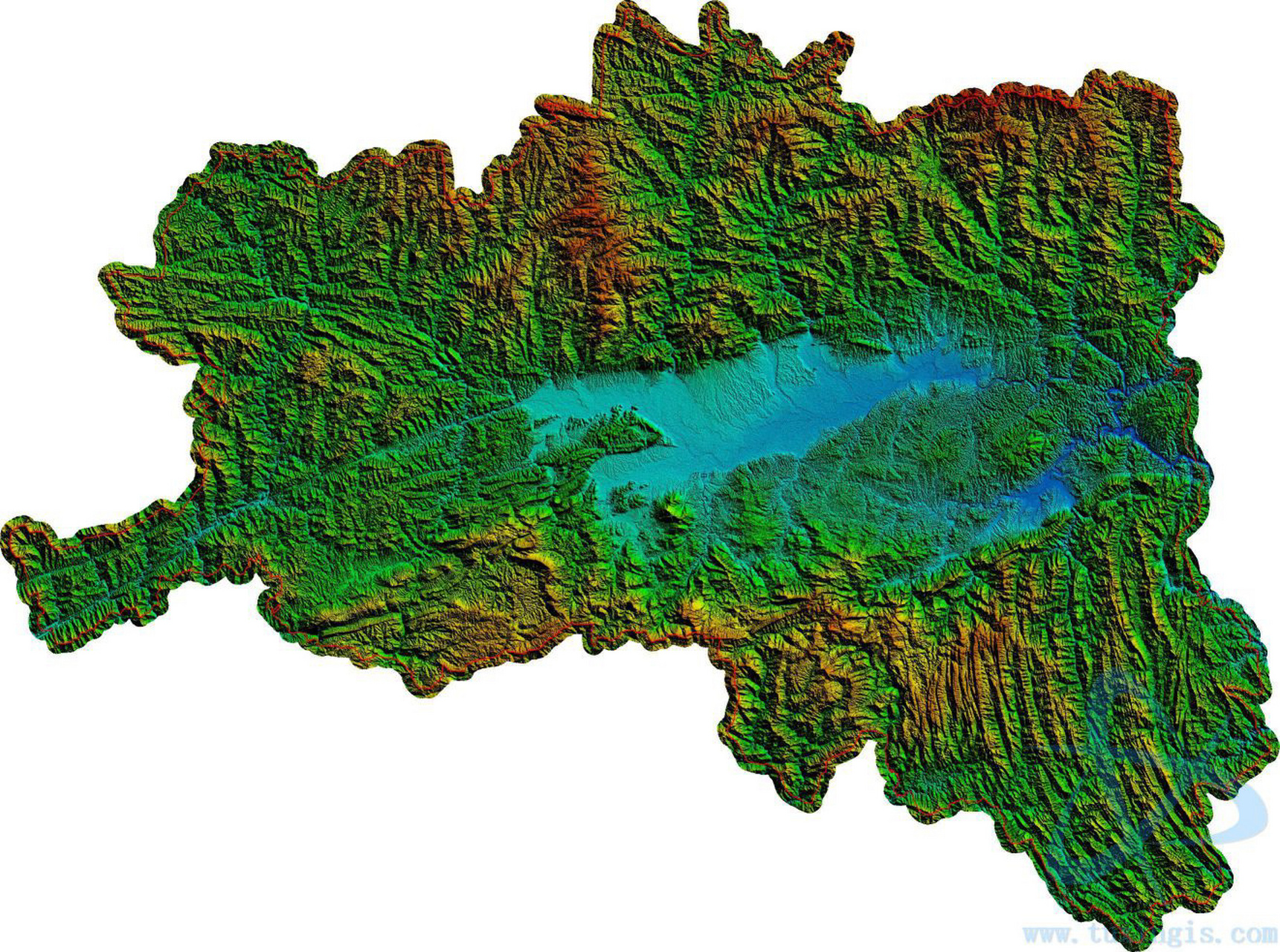 汉中市地形图 汉中市位于陕西省西南部,因汉水流经此地而得名.