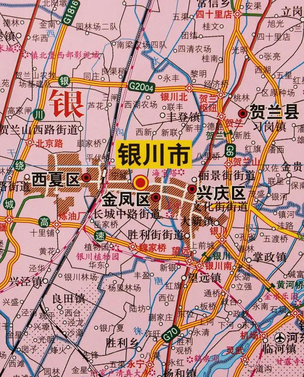 银川市地图 立体图片