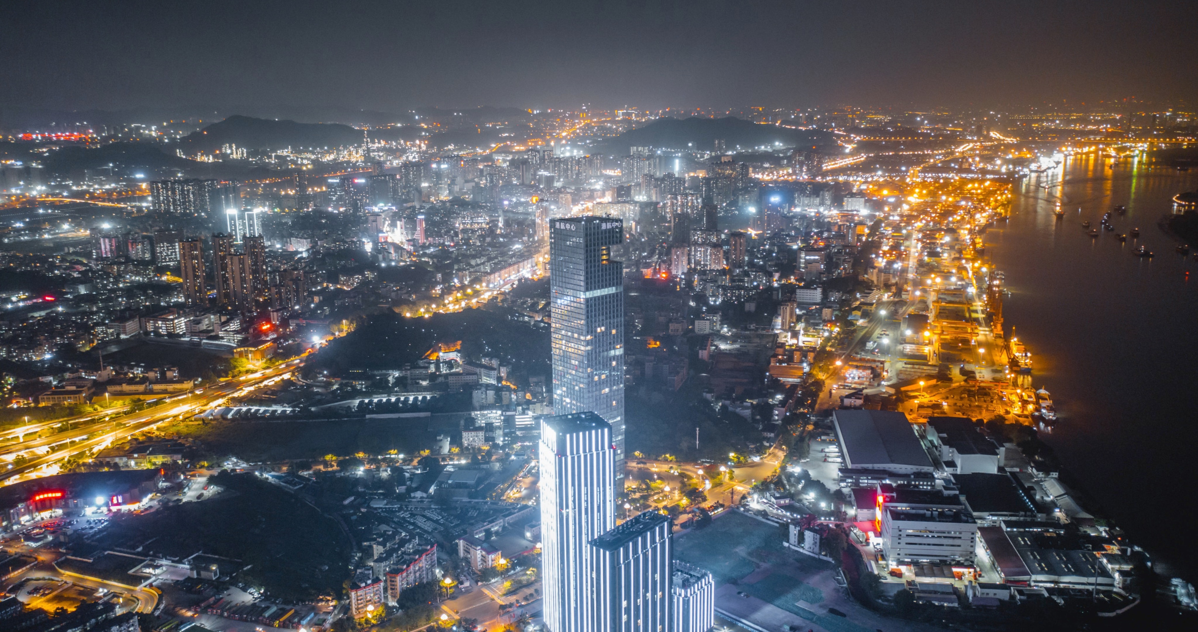 广州黄埔夜景图片