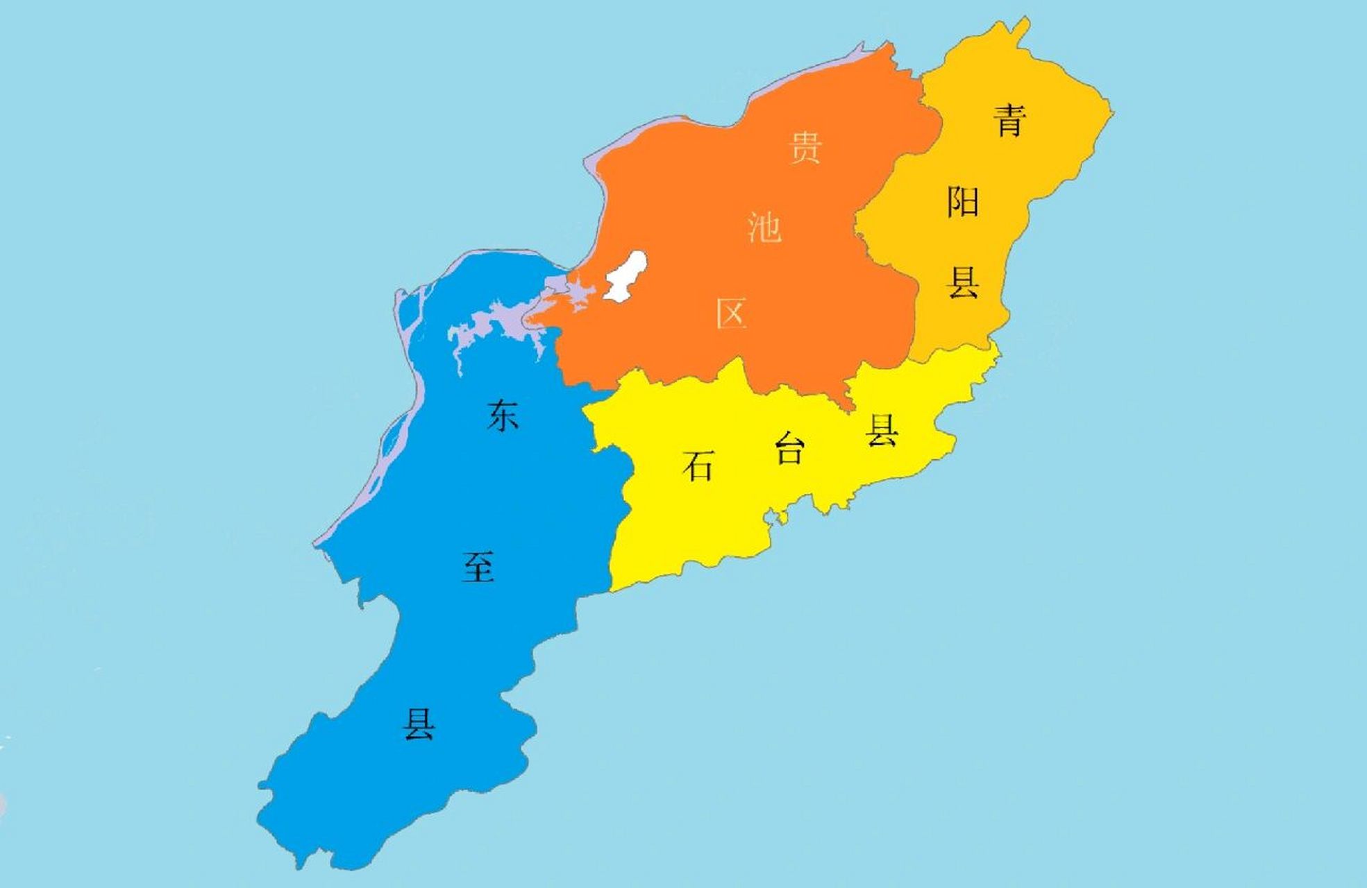 安徽省行政区划地图@池州市-皖r