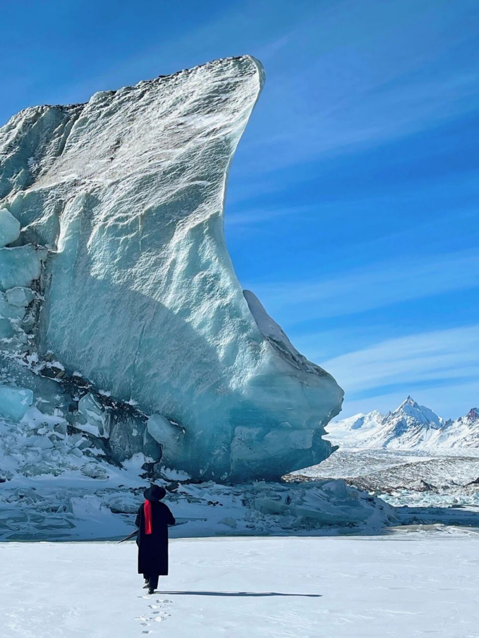 不出国也能看冰川,这是西藏来古冰川 它是世界三大冰川之一,是世界