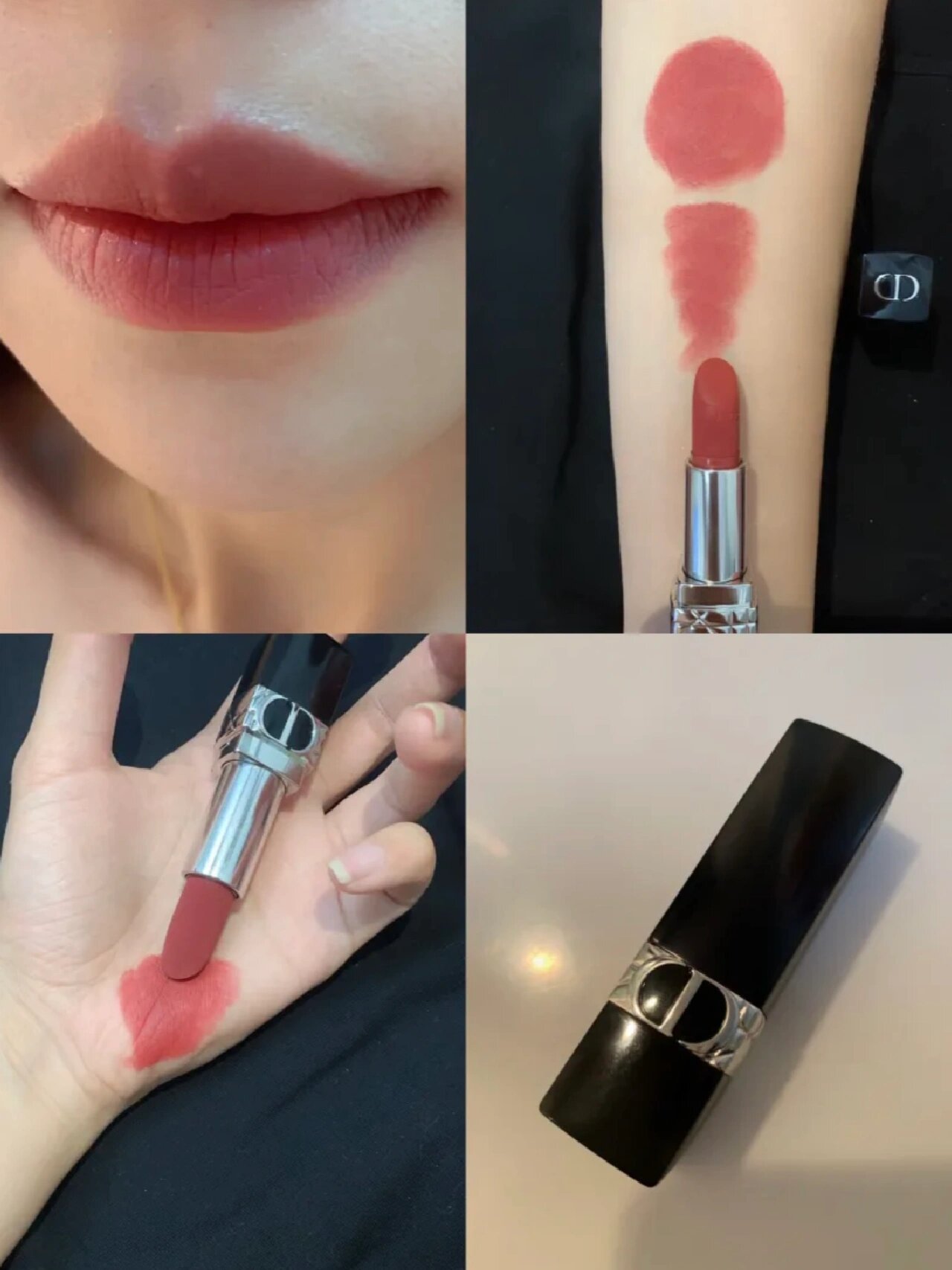 dior丝绒口红720,绝美豆沙玫瑰棕