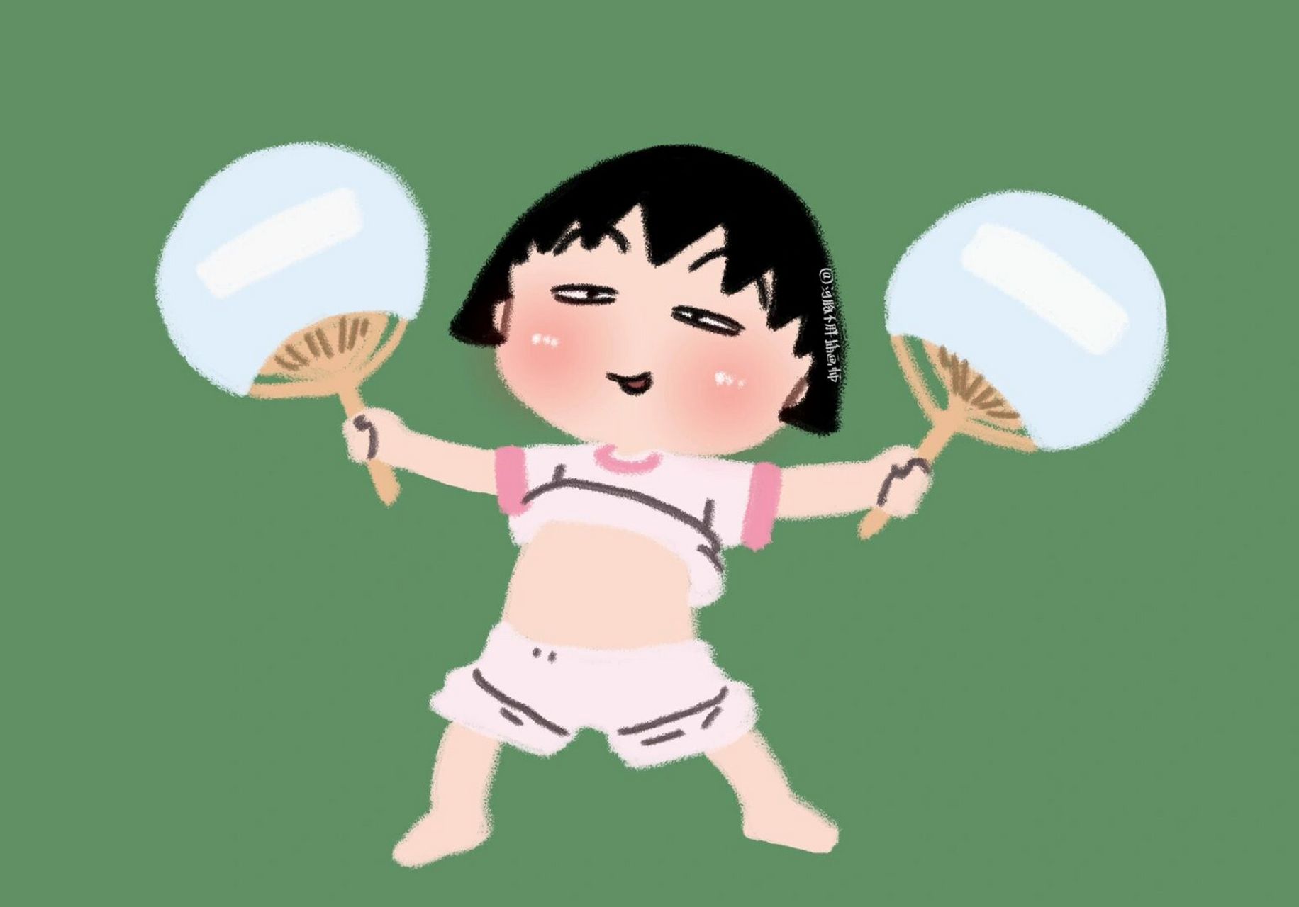 樱桃小丸子ipad壁纸 刚忙完,来更新一波樱桃小丸子的ipad壁纸,大家久