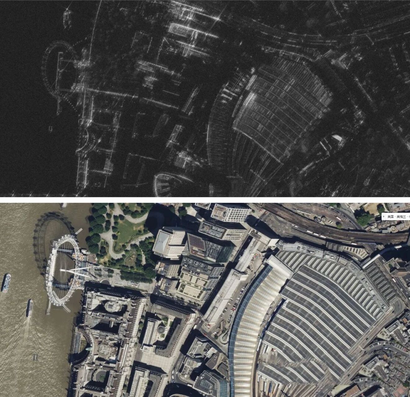 伦敦卫星地图图片