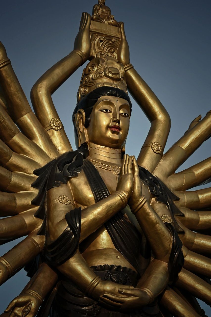 大连旅顺千手观音景区 晚饭后兜风,偶然来到了这里,一个小小的寺庙