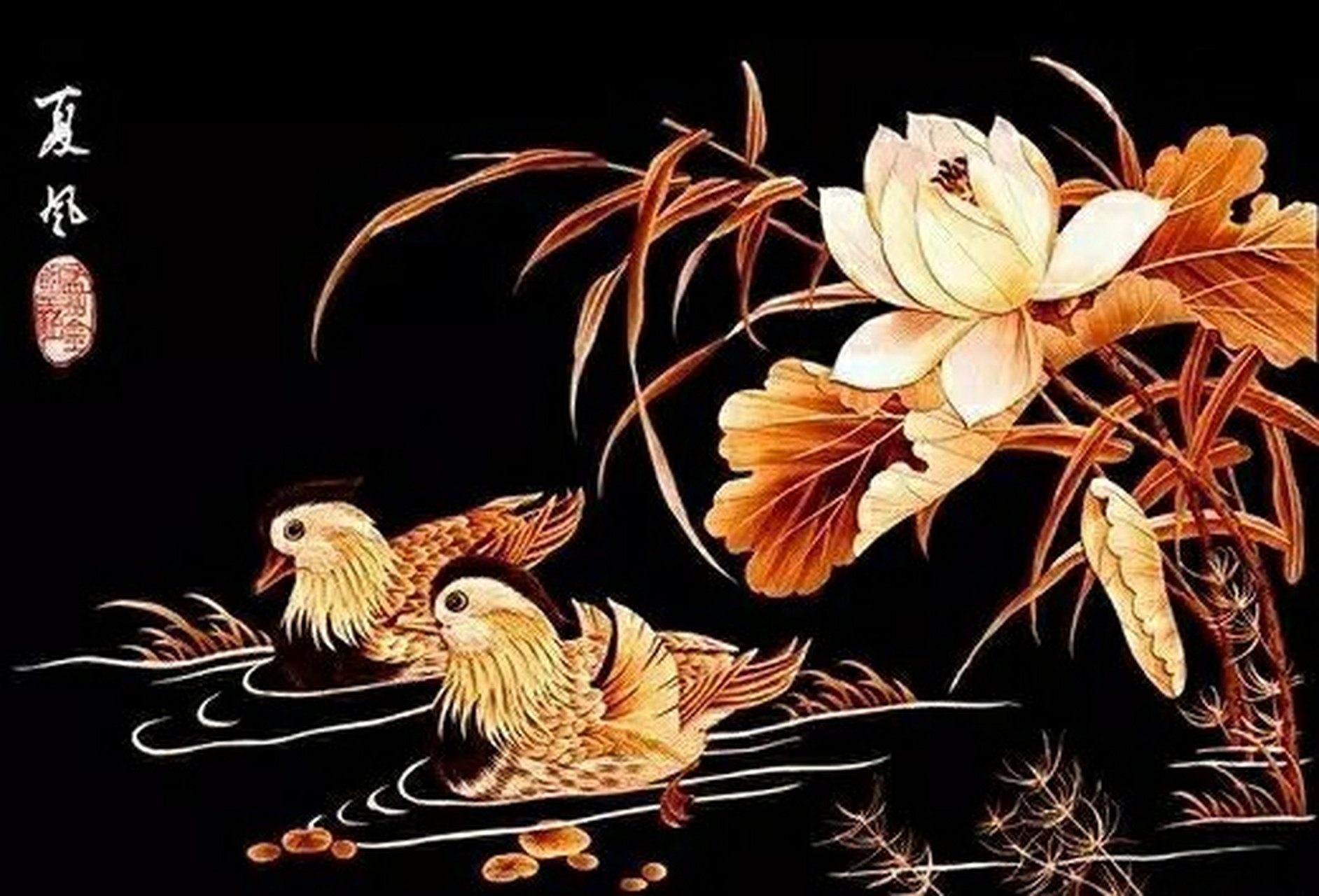 98 麦秸画是我国古文化艺术的一块瑰宝.