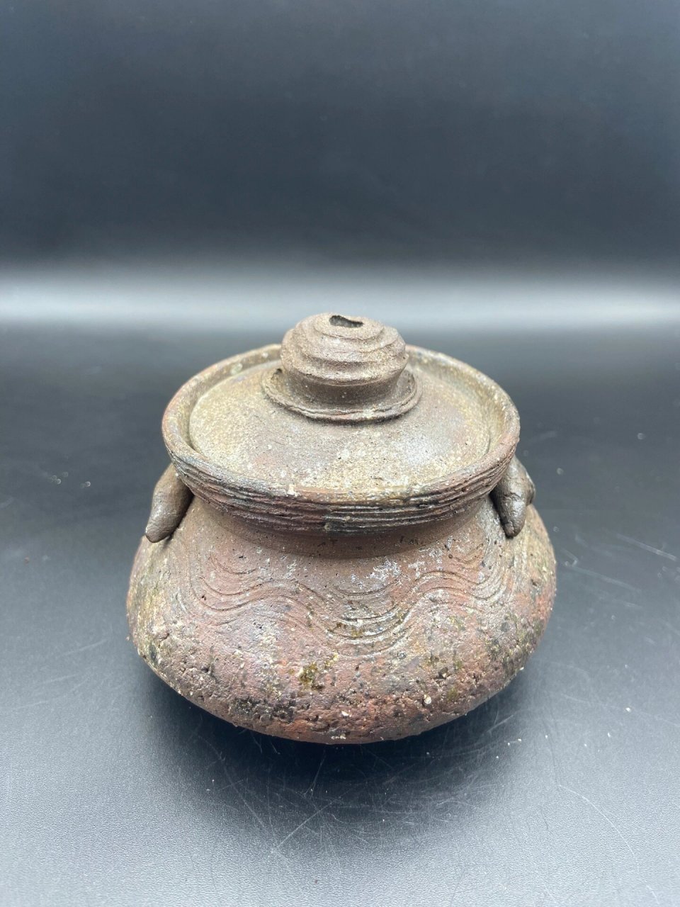 日本备前烧名家廣宗南蛮作宝瓶 日本备前烧名家廣宗南蛮作宝瓶  容量