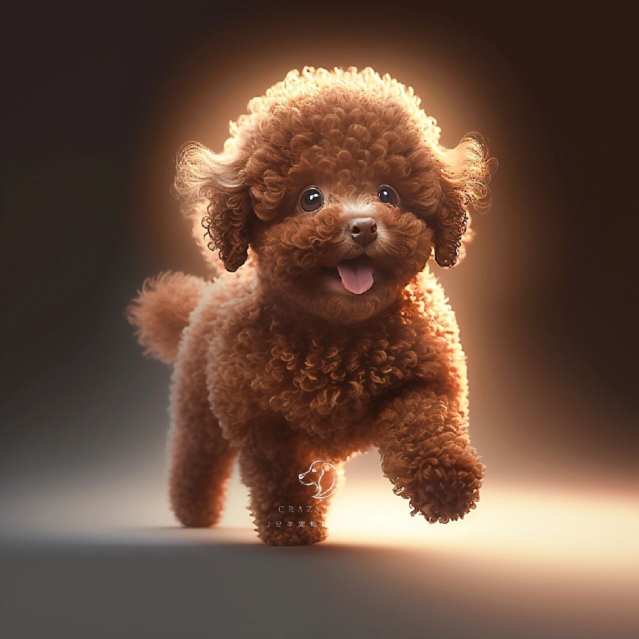 爱奔跑的小棕泰迪 宝宝们久等了. 前两天阳了,高烧难受.