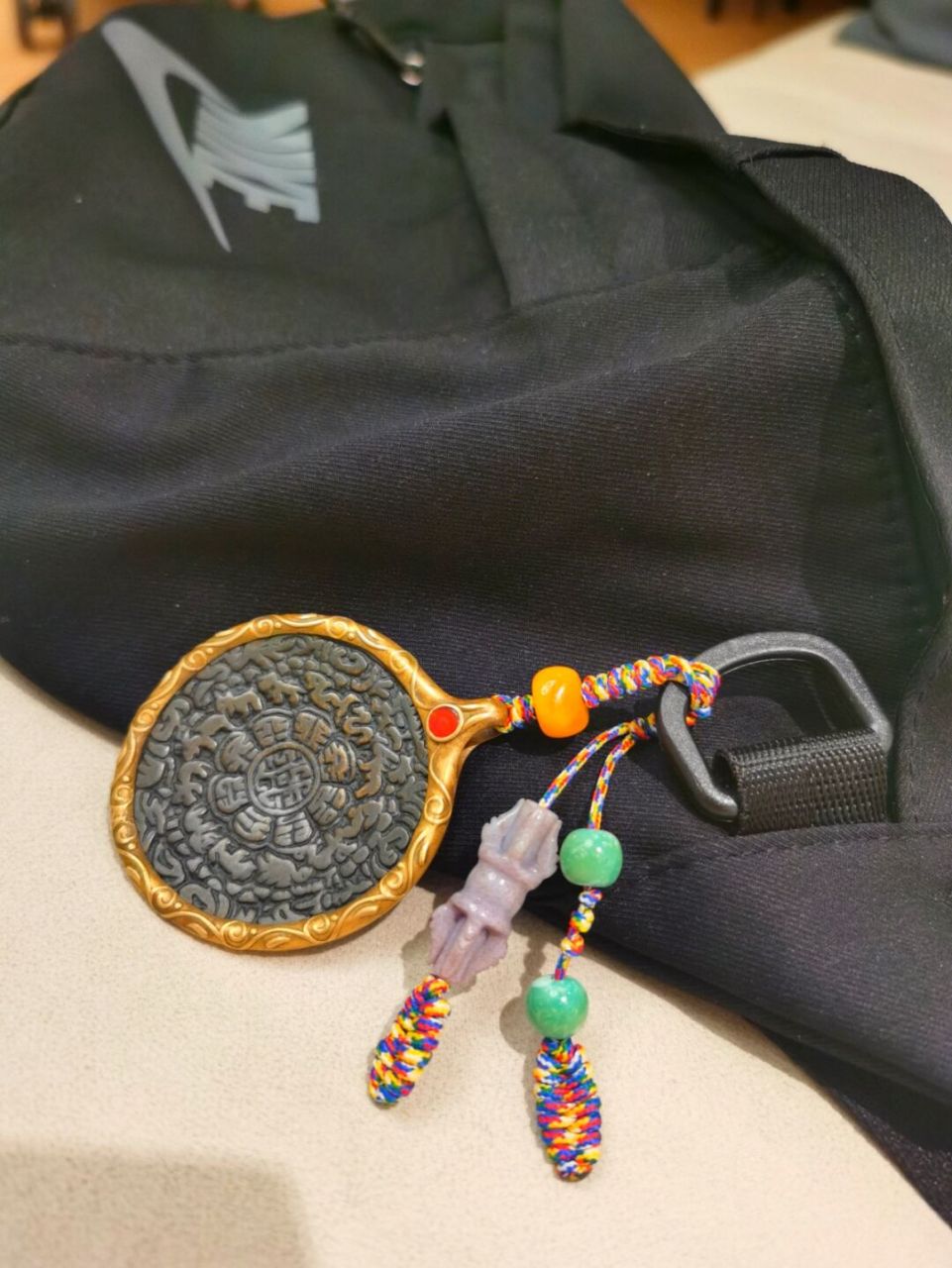 藏传佛教九宫八卦牌/包挂/腰牌 藏族人的腰间都挂着这种九宫牌护身符.