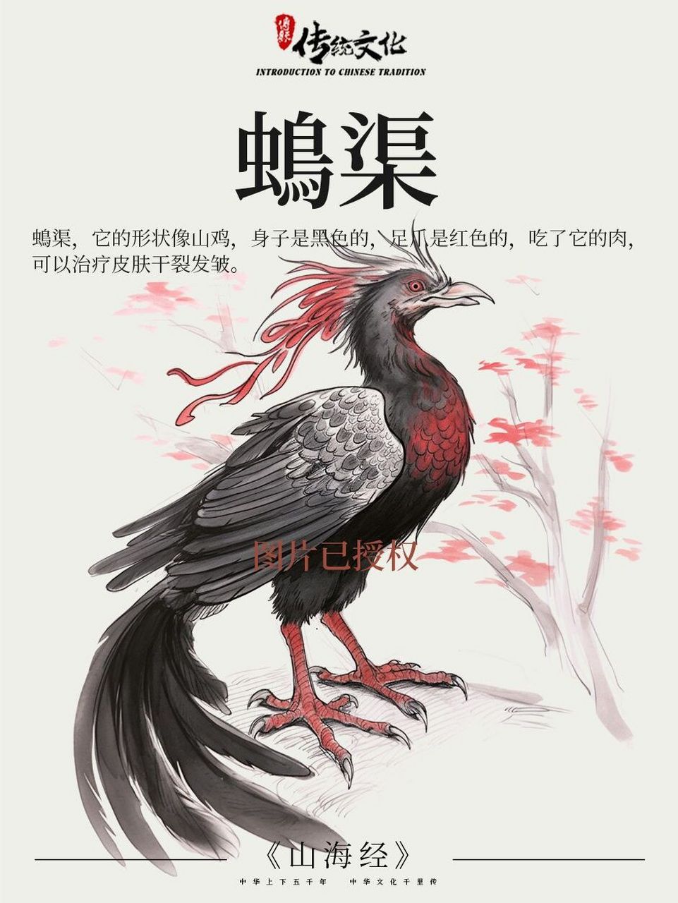 《山海经·西山经》中国传说上古异兽之42渠 7815 【原文】西