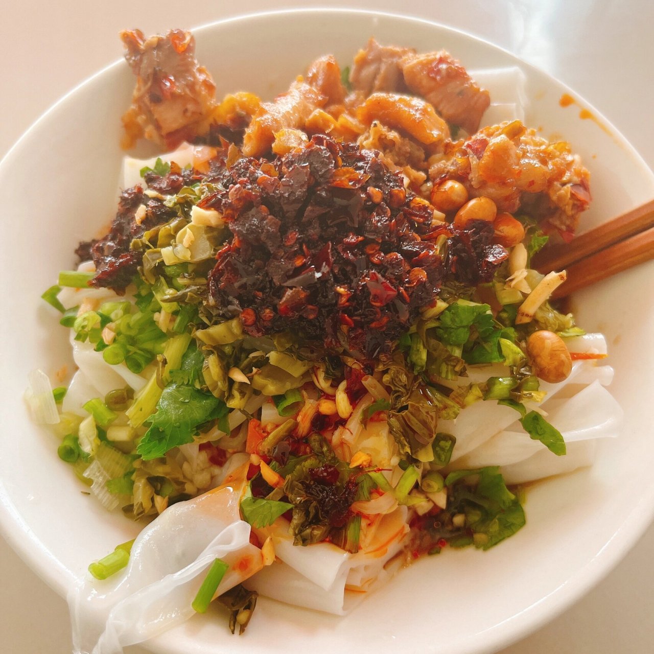 贵州美食安龙剪粉  兴义市安龙县的剪粉