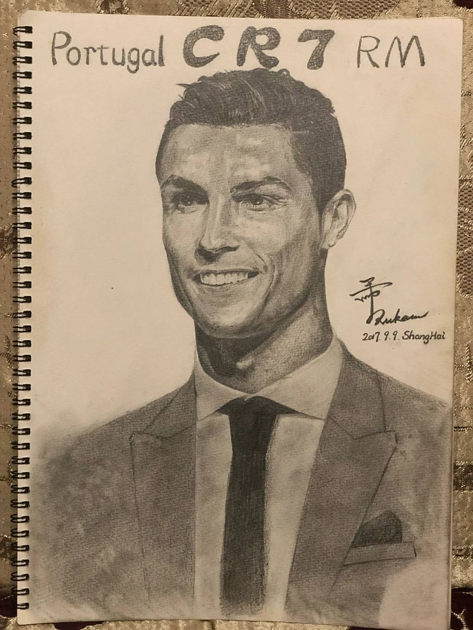 c罗手绘(附过程) 总裁