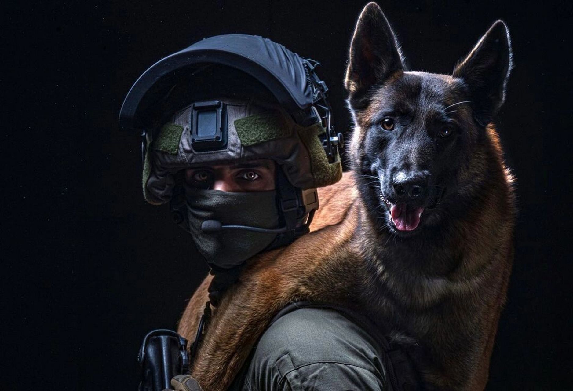 gign特种部队 #军事# #装备# #黑贝# #军犬# #特种部队# #士兵