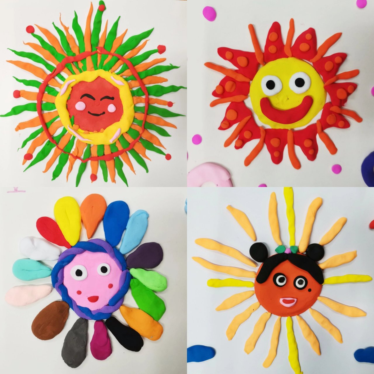 一年级美术《太阳》 学生作品分享7715 每一个有阳光的日子,都