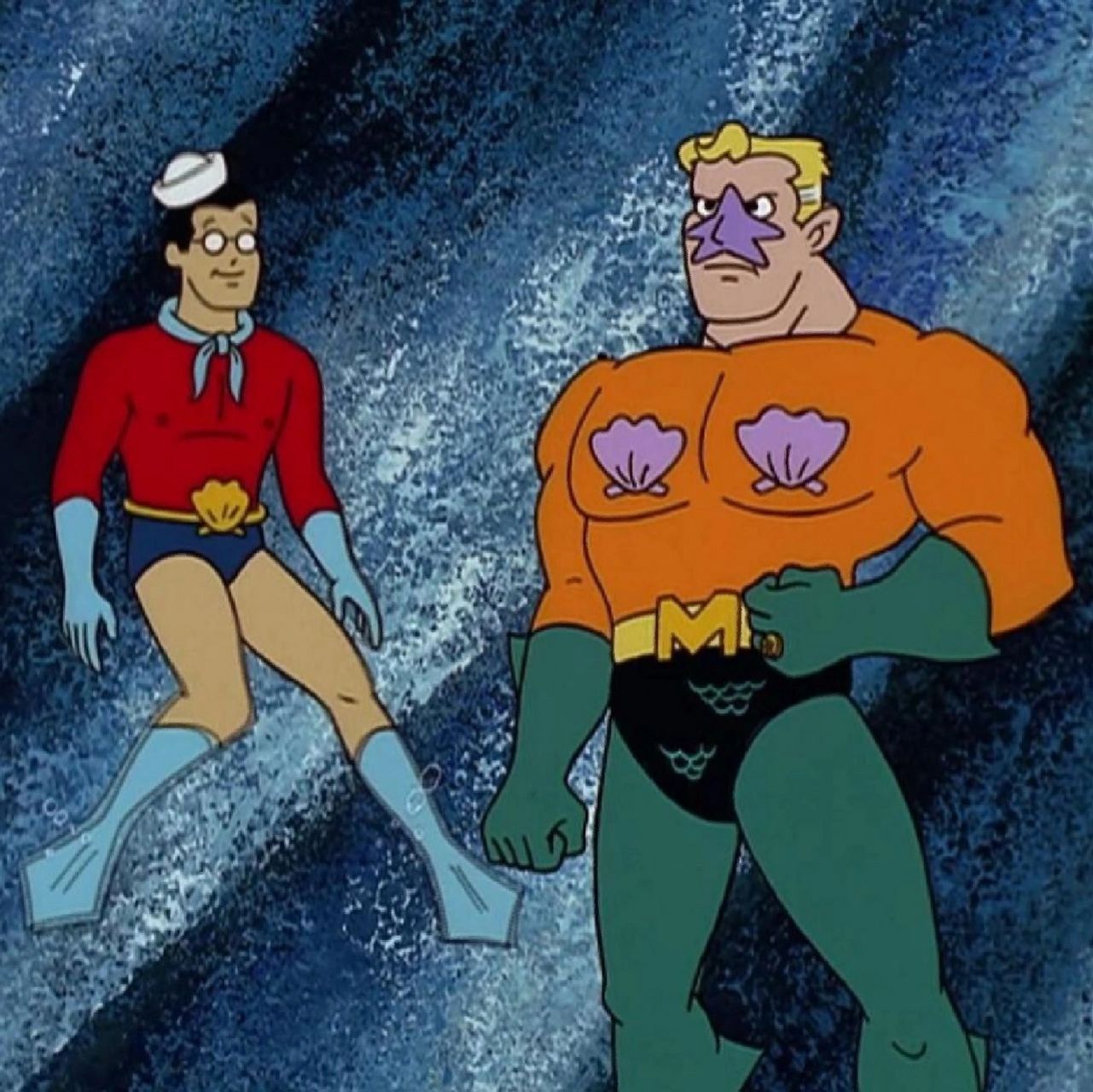 年轻时的海超人与大洋游侠 岁月是把杀猪刀