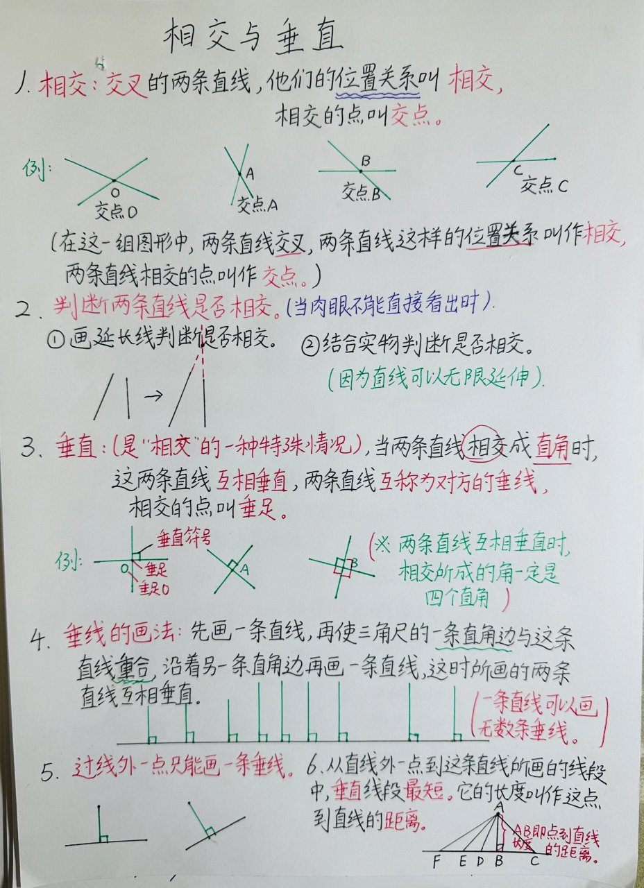 平行相交垂直的图图片