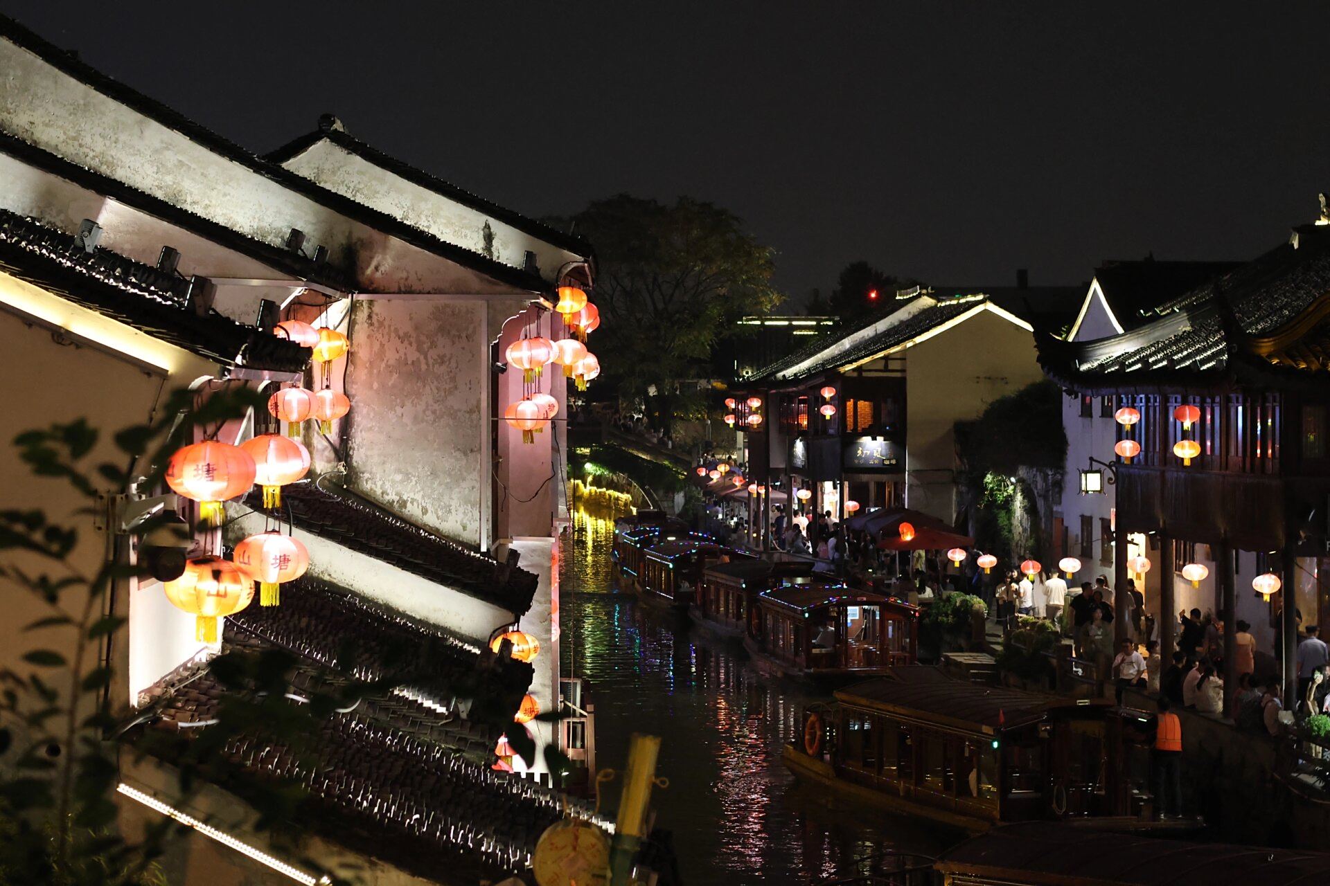 苏州 七里山塘街 夜景绝美