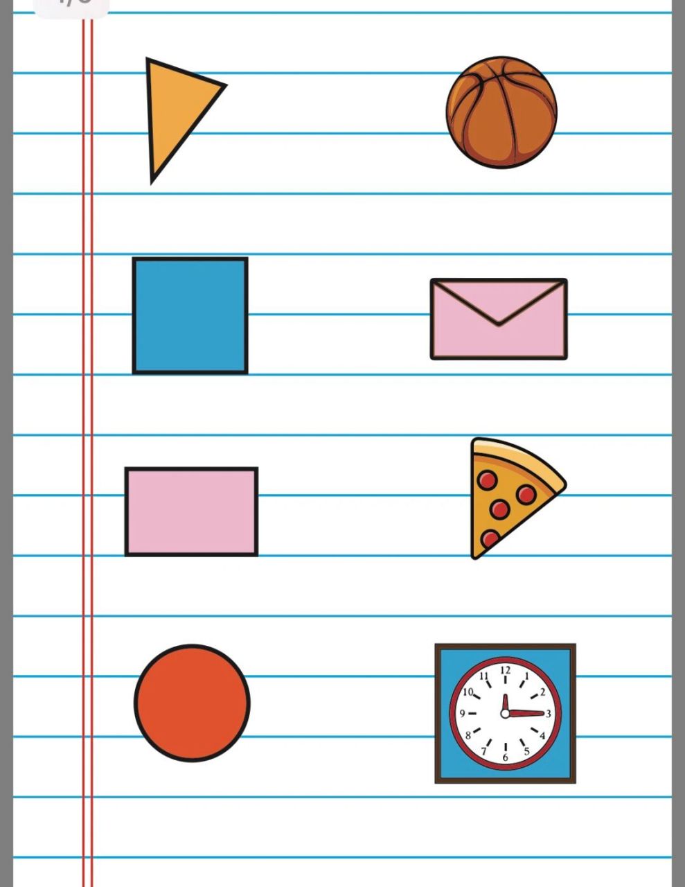 幼儿园可爱的形状配对 幼儿园形状配对连线,适合小班孩子 #幼儿园