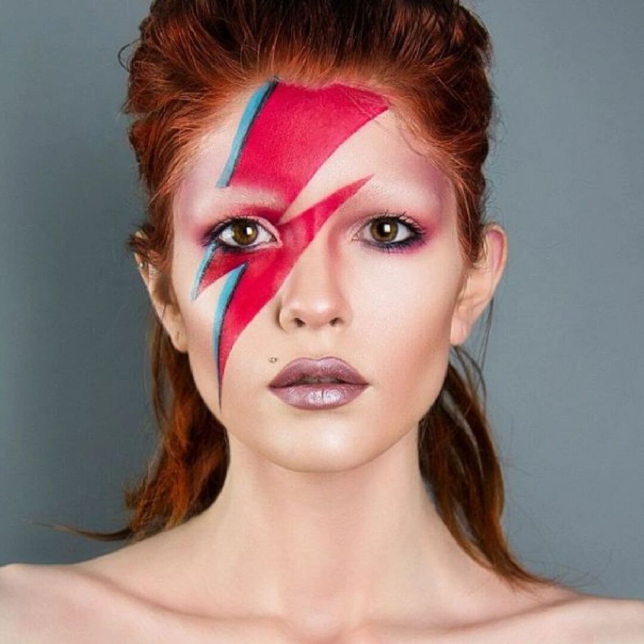 致敬宝爷david bowie 大家一起闪电7315 这个闪电7315造型是