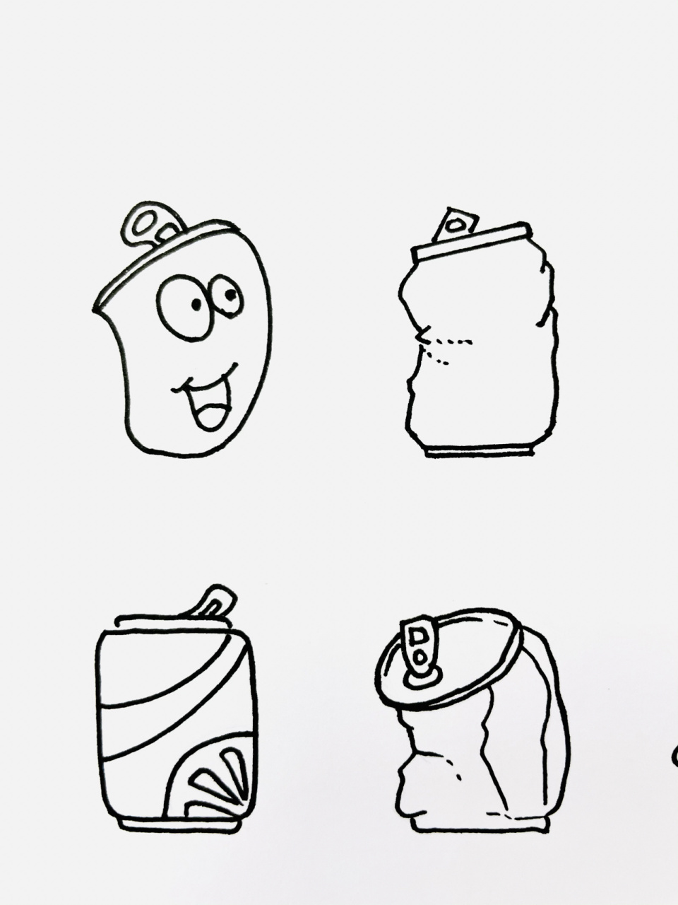 【简笔画】易拉罐🥤 分享一组易拉罐-饮料的简笔画 大家还喜欢什么
