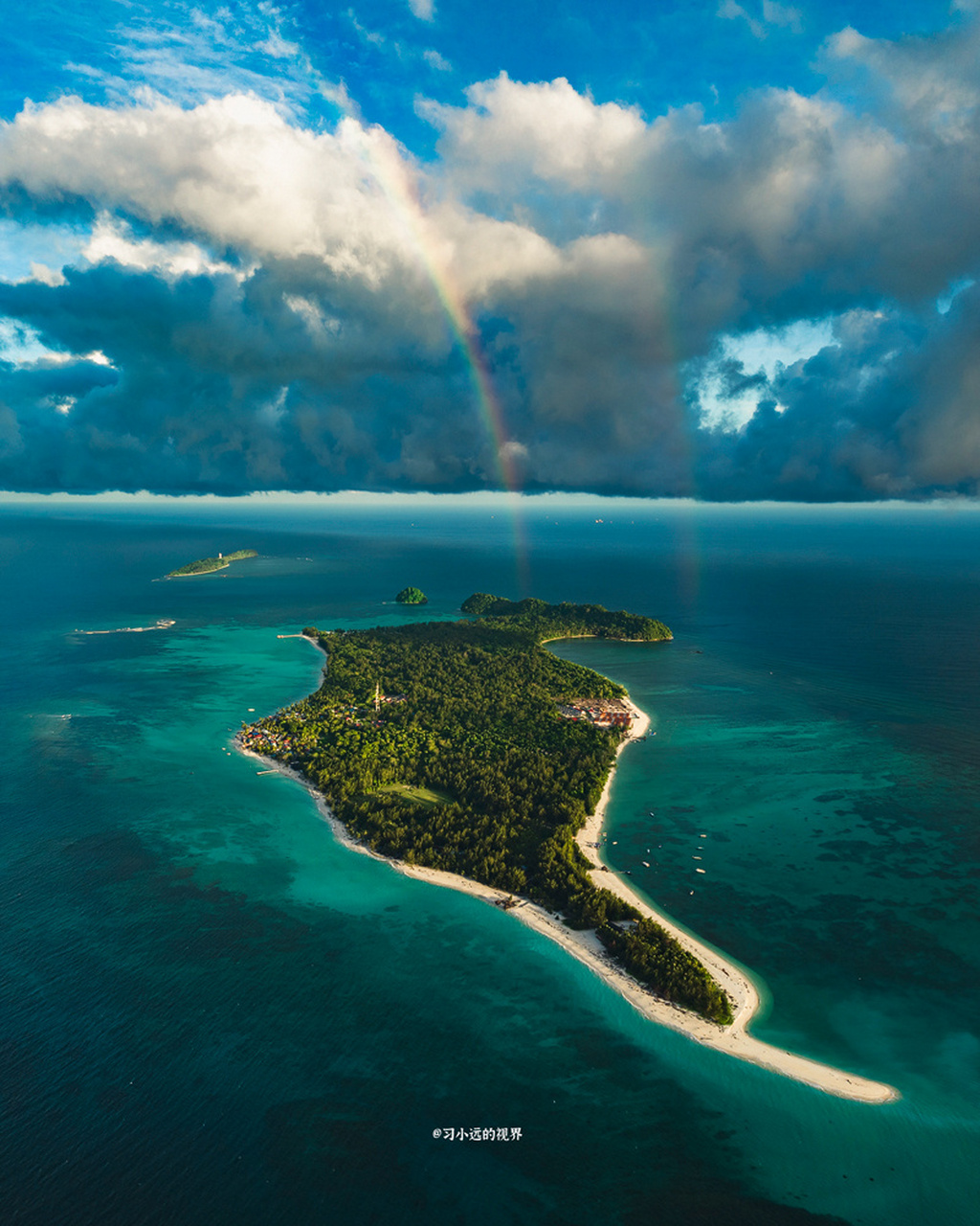 马来西亚,沙巴海岛,美人鱼岛太美了 你是那么喜欢海的一个人  短暂的