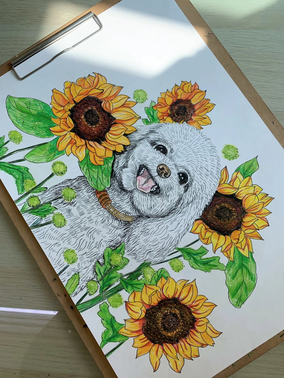 只不过是希望主人早点下班罢了～ 素材: 彩铅画|儿童画|创意美术