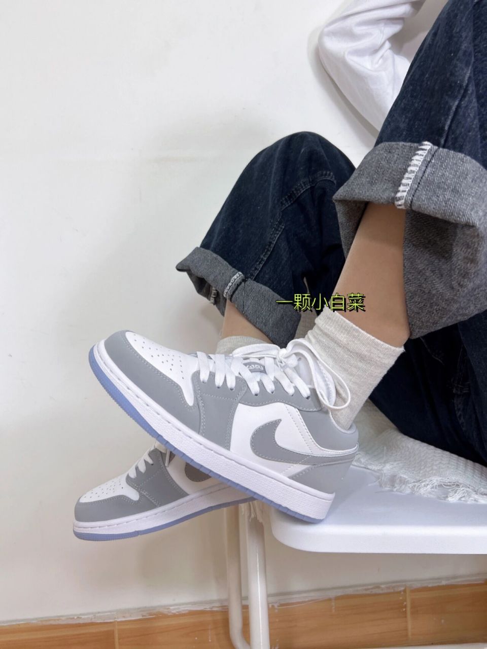air jordan aj1 低帮灰白小迪奥男鞋女鞋 小迪奥很多但这双aj1果然当