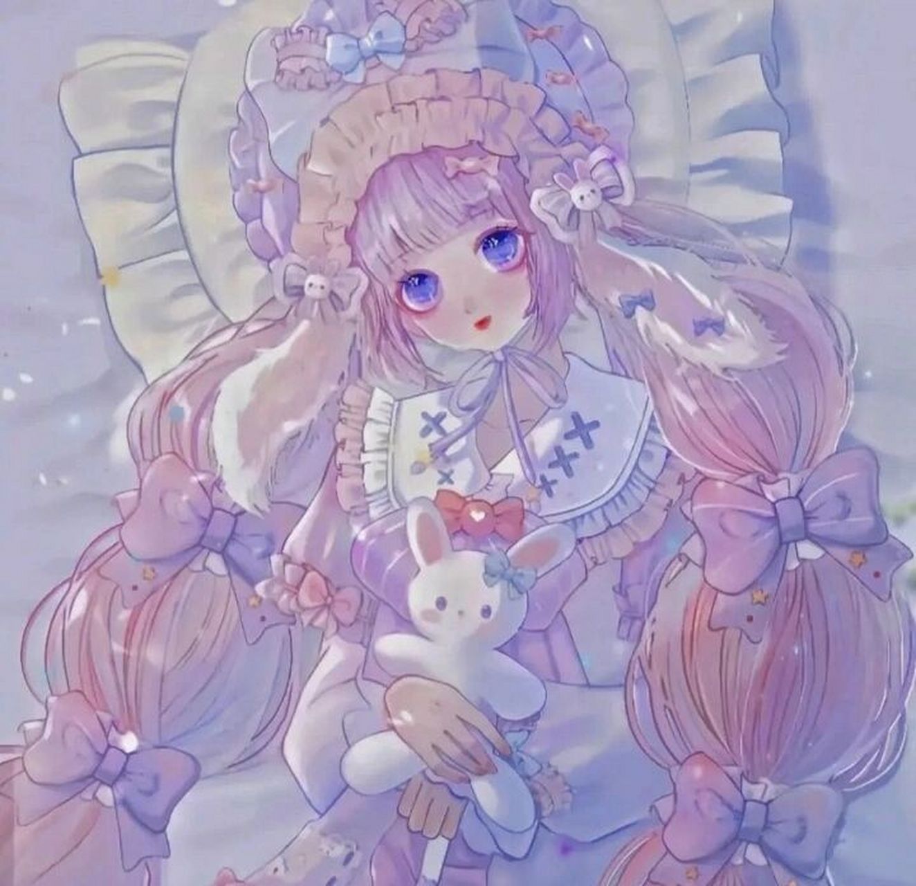 软妹可爱少女心的动漫女生头像