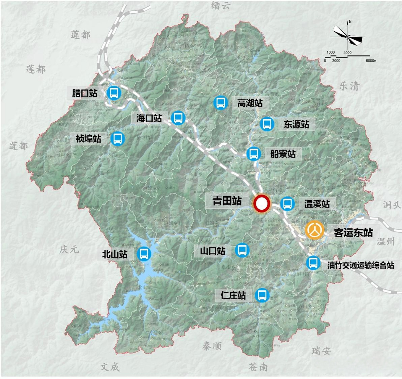 浙江省青田縣十四五航空,水運,客貨運樞紐規劃圖麗水頭條溫州頭條 (1)